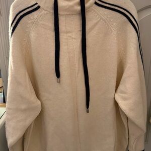 Pringle Scotland + H&M Collab Hooded Sweater with Black Stripe Details